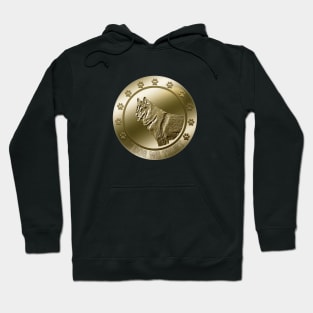 Funny Husky Coin Currency Dogs Hoodie